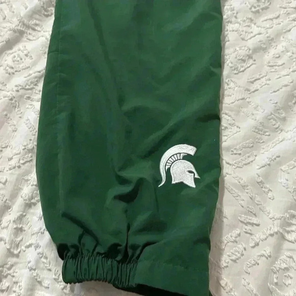 Nike Michigan State University jacket and pants warm-up green men’s size small ￼ - Picture 5 of 10